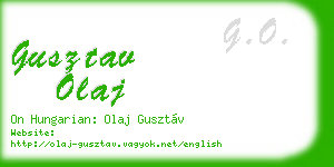 gusztav olaj business card